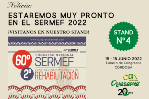 Oyasama estará muy pronto en El Congreso SERMEF 2022 que se celebra en Córdoba del 15 al 18 de junio