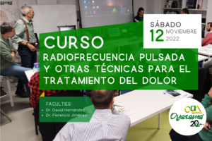 Curso de Radiofrecuencia para médicos rehabilitadores realizado en Oyasama, Madrid, el 12 de noviembre de 2022