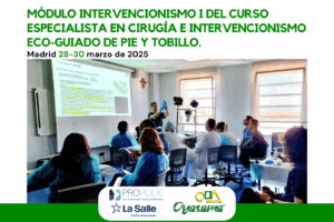 Colaboración de Oyasama en el curso de Cirugía e Intervencionismo eco-guiado de pie y tobillo.