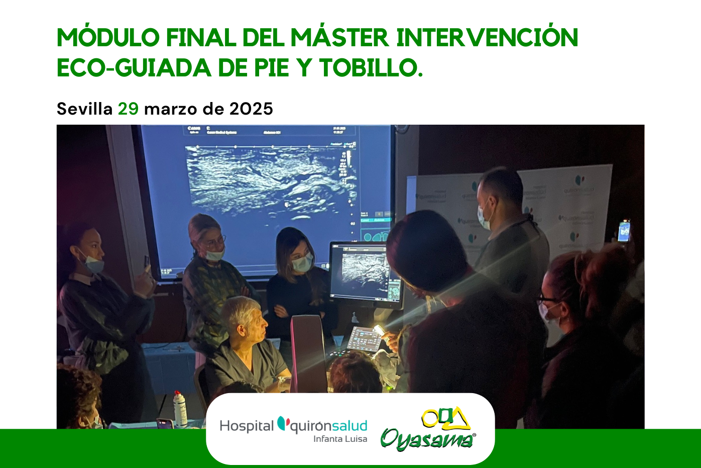 Colaboración de Oyasama en formación en Podología en quirón Sevilla