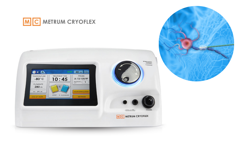 Dispositivo de crioanalgesia para tratar el dolor crónico.