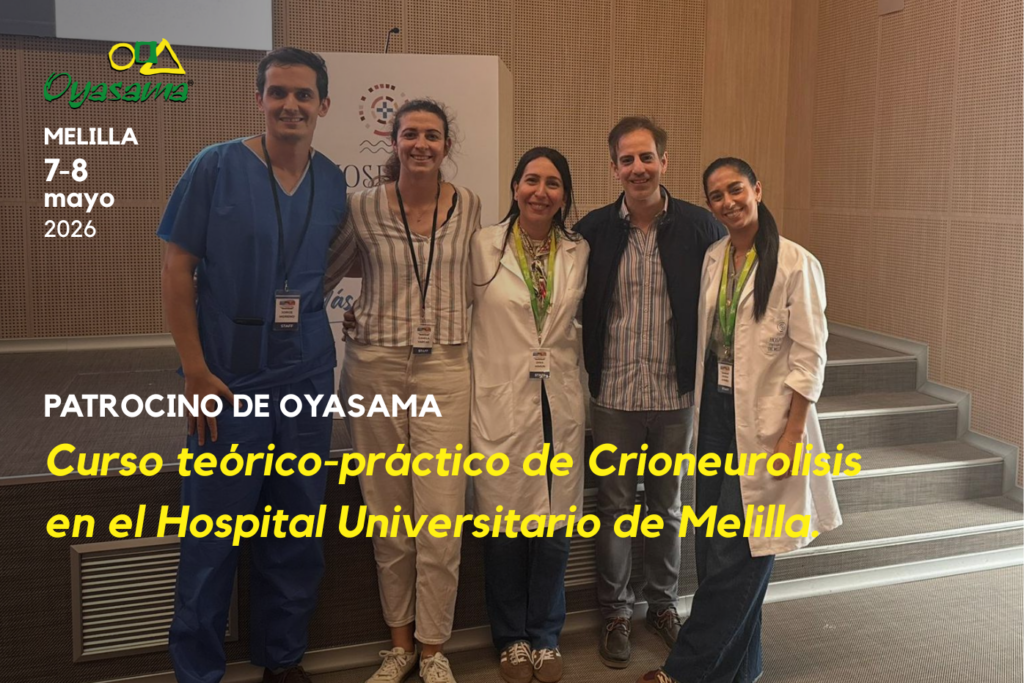 Patrocinio de Oyasama del Curso de Crioneurolisis en Melilla