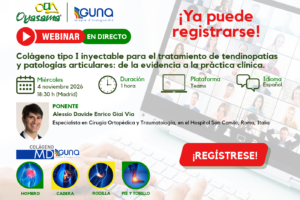 Webinar gratuito de colágeno inyectable el 4 de noviembre de 2026